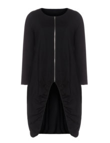 Isolde Roth Jersey jacket with sophisticated seam Black
