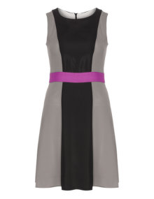 Manon Baptiste Colour block dress Black / Versicolour