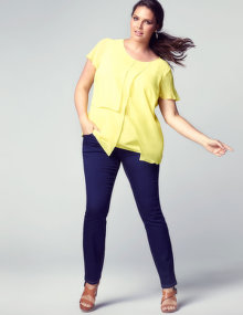 Tuzzi Nero Lemon multi-layered top Yellow