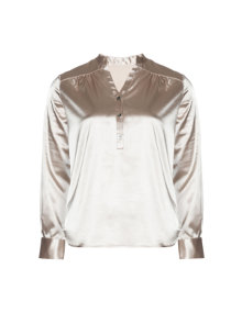 Manon Baptiste Slip-in satin blouse Beige