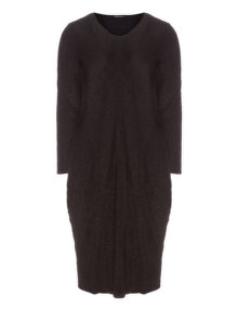 Grizas Silk cotton maxi dress Dark-Brown