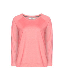 Zizzi Loose fit sweatshirt Coral-Orange / Mottled