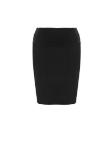 Studio Jersey skirt with stretch inserts Black