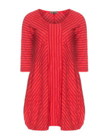 Exelle Jersey balloon dress Red / Dark-Red