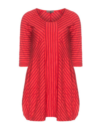 Jersey balloon dress in Red / Dark-Red designed by Exelle to find in Category Dresses at navabi.de