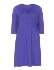 Exelle Jersey dress in wrap look Purple