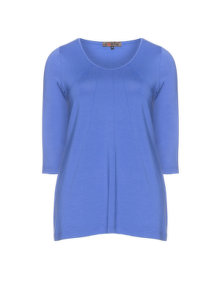 Exelle Basic shirt with chic seams Blue