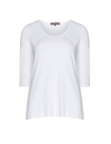 Exelle Basic shirt with chic seams White