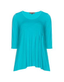 Exelle Flared fit jersey shirt Turquoise