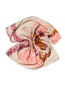 Passigatti Allover patterned scarf Beige / Orange
