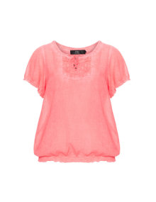 Zay Stretch hem blouse Pink