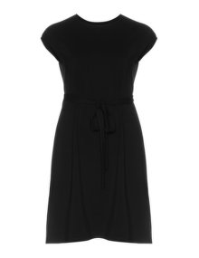 Isolde Roth Belted cotton dress Black