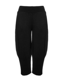Barbara Speer Tapered cotton knit trousers Black