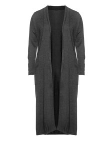 Manon Baptiste Long cardigan with pockets Anthracite