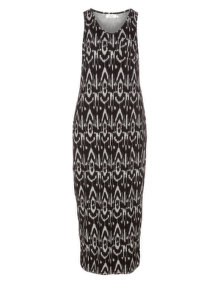 Zizzi Jersey bodycon maxi dress Grey / Black