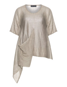 Barbara Speer Linen knit shirt Beige