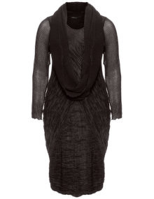 Grizas Linen mix wrinkle dress Dark-Brown