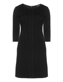 Evelin Brandt Jersey dress with vertical darts Black
