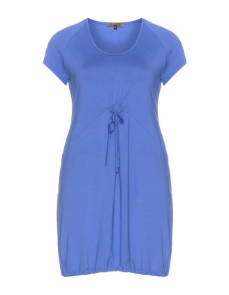 Jersey shirt with bow in Blue designed by Exelle to find in Category Shirts at navabi.de