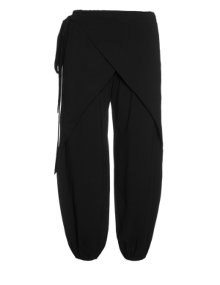 Isolde Roth Wrap-effect trousers Black