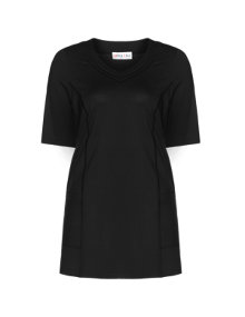 Mona Lisa Basic shirt with extravagant seams Black