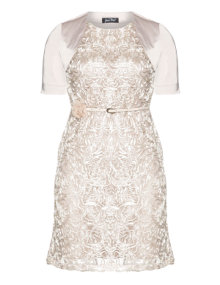 Idea Piu Cocktail dress with bolero Beige