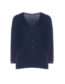 Sandra Portelli Cashmere cardigan  Dark-Blue