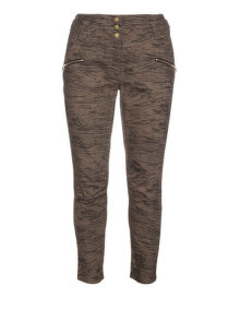 Carmakoma Safari look cropped trousers Khaki-Green / Anthracite